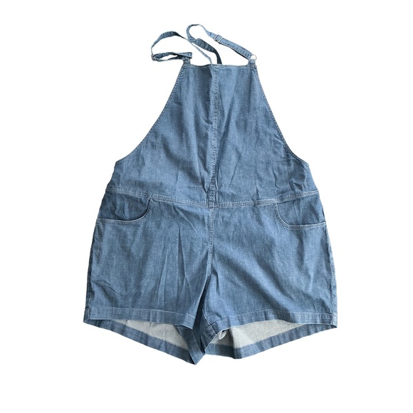 Torrid Chambray Short Overalls Medium NWT - Picture 2 of 9